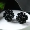 Brincos de Pedra Natural Pulseira Colar Corrente para Celular Contas Bola de Cristal Bola de Flor Acessórios de Joias DIY Cristal Tecido
