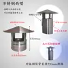 Tubo de Escape para Chimenea de Acero Inoxidable Engrosado Estufa de Leña Exterior 150/160/180/200 Mm/Cm Tubo de Chimenea
