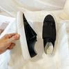 Zapatillas de Lona para Exteriores Primavera 2025 con Velcro, Zapatos Casuales Planos para Campus para Mujer, Frescas y Versátiles
