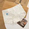 Pequeño Floral Pastoral ~ Tipo Algodón Puro Un Dulce Floral de Cintura Alta Ropa Interior para Mujer 10A Extendido Antibacteriano Calzoncillos tipo bóxer para Niña