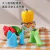 Conjunto de 2 Peças Removedor de Miolo de Pimenta, Removedor de Sementes de Pimenta que Economiza Trabalho, Removedor de Miolo de Pimenta Grande e Pequeno, Removedor de Sementes de Pimenta Verde, Extrator de Miolo