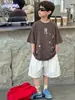 Tienda de Algodón Ropa de Verano para Niños Camiseta Versátil de Manga Corta para Niños 2026 Nuevo Estilo Coreano Resistente de Moda Lavada Moda Infantil