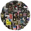 50 Adesivos de Grafite para Caderno, Scooter, Mala, Moto, à Prova d'Água, Removíveis para Veteranos de Guerra Memorial Transfronteiriços
