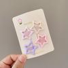 Lindo Pasador Rosa de Estrella para el Cabello Clip de Colores para Flequillo Rizado Infantil Tocado Lateral Amor Bebé Pasador para el Cabello del Bebé Pasador