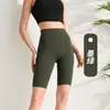 Pantalones Cortos Deportivos de Fitness, Shorts de Glúteo de Durazno, Mallas Elásticas de Cintura Alta para Levantar Glúteos de Mujer, Pantalones de Yoga de Secado Rápido para Mujer