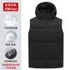 Chaleco Acolchado Rojo Grande con Capucha y Cuello Alto Fabricante Chaleco Personalizado Talla Grande Chaleco Engrosado Chaleco Chaqueta Estampado con Logo