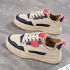Sapatos Esportivos Casuais Novos Estilo Outono e Inverno 2026 com Forro de Lã, Sola Grossa e Superfície de Couro Antiderrapante, Modelo H6519-1