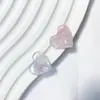Corazones Pequeños de Melocotón Tintados con Tinta en Forma de Corazón Lindos Materiales para Accesorios DIY de Acetato Pendientes Pinzas para el Cabello Funda de Teléfono Colgante Venta al Por Mayor