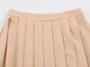 Falda plisada de color liso para mujer, estilo europeo y americano, otoño 2026 10706