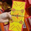 Papel de lingote de oro impreso a color, lingote de oro oficial, oro de pezuña de caballo, flor de loto, papel para quemar doblado a mano, papel amarillo, productos de papel de lingote de oro al por mayor del fabricante