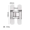 Bisagra Oculta de Aleación de Zinc Bisagra de Cruz Bisagra Invisible Bisagra Invisible Ajustable Tridimensional Bisagra Especial para Puertas Invisibles