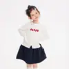 Ropa Infantil Nuomi Wanzi 2026 Otoño Versión Coreana Algodón Peinado Camiseta Básica para Niñas Camiseta de Punto de Manga Larga de Algodón Puro para Niños
