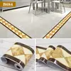 Pegatinas de Línea de Guía de Onda para Azulejos de Piso, Decoración de Rodapié Resistente al Desgaste para Sala de Estar, Pegatinas de Piso, Pegatinas de Pared Autoadhesivas para Piso de Azulejo, Pegatinas de Línea de Cintura