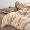 Conjunto de Roupa de Cama Simples de Algodão Puro de Quatro Peças, Lençol e Capa de Edredom Modelo Novo 2026 de Algodão Puro, Conjunto de Três Peças para Dormitório