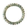Pulsera de Raíz de Bodhi de Jade Blanco Femenina Corte Recto Pastillas Alrededor del Dedo Suave Wen Play Bodhi Zi Estudiante Wen Play Cuentas de Buda Plato de Juego Pulsera