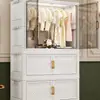 Armario para Bebé Gabinete Especial de Almacenamiento para Bebé Dormitorio Ropa para Niños Armario Pequeño Plástico Ropa Hogar Almacenamiento Simple