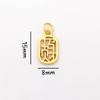 Ping An Joy Colgante de Oro Arena Colgante Pulsera DIY Accesorios de Pulsera Gufa Oro Marca Xiaofu Accesorios de Cuentas de Campana