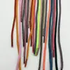 Cordones de alta gama personalizados por el fabricante, cordones redondos de poliéster para sudaderas con capucha, cinturillas de plástico y metal, y cordones de algodón puro con impresión de logotipo.