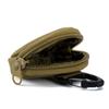 Monedero Molle al por mayor para hombre, militar, cremallera, bolsa para auriculares, deportes, exterior, táctico, redondo, mini tarjetero, mujer