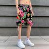 Pantalones cortos de playa para hombre, bañadores finos de verano de secado rápido, pantalones cortos grandes estampados de moda, pantalones de pijama sueltos, pantalones casuales recortados