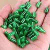Cuentas de tubo verde seco de jade, cuentas de barril de corte recto, pulsera, collar, horquilla antigua para el pelo, colgante de coche, accesorios de joyería tejidos al por mayor