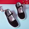Sapatos de pano de sola de boi online, sapatos femininos feitos à mão, sapatos de pano de sola de boi, sapatos bordados para mulheres, sapatos para mães