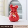 Calabaza de Cerámica Conejo Tarro de Té Decoración Vintage Tarro Pequeño Sellado Bolsa de la Fortuna Tarro de Almacenamiento Lindo Decoración del Hogar
