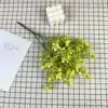 Ramo de Plantas Verdes de Nueva Simulación Transfronterizo, Ramo de Bodas Ciruelo de Cinco Orejas, Accesorios para Sesión de Fotos en Casa, Sala de Estar, Exteriores