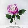 Rosa de veludo pérola artificial de haste única artificial para decoração de casamento, arranjo de chão, arranjo floral de sala de estar de alta qualidade