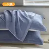 Novedad 2025, fundas de almohada de gasa de algodón puro, juego de dos, resistentes al aceite, fundas de almohada 100% algodón, absorbentes de sudor, transpirables, antideslizantes y que no se caen