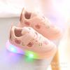 Zapatos Luminosos para Niños Primavera y Otoño 2022 Zapatos de Cuero para Niños y Bebés con Luces Zapatos Deportivos para Niños de 1 a 3 Años