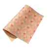 Buquê de flores de papel kraft retrô espessado transfronteiriço embalagem de flores frescas caixa de presente papel de embalagem para presente em estoque atacado