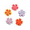 Madeira DIY Desenho Animado Flor Lascas de Madeira Brinquedos DIY para Crianças Contas de Madeira Palitos de Frutas Acessórios para Guia de Animal de Estimação Pingentes