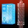 Condom de Partículas de Recuperação Agradável que Bloqueia o Prepúcio, Condom Dente de Lobo, Alongado e Espessado, Brinquedos Sexuais para Adultos para Casais Masculinos