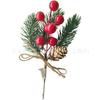 Comercio Electrónico Transfronterizo Fruta de la Fortuna Fruta Roja Artificial Fruta de Acebo Norteamericano Baya Roja Adornos Decoración del Hogar Flores de Nochevieja