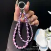 Pulseira de Celular DIY Pérola Dahua com Toque de Luxo, Pulseira de Celular com Contas Espaçadoras, Cordão, Pingente de Bolsa de Pulso Exquisito