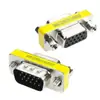Adaptador VGA Conector de Monitor Macho para Fêmea Sem Solda Parafuso 15 Pinos Conversor de Vídeo Cabo de Extensão