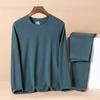 Ropa de Otoño de Cuello Redondo y Pantalones Largos para Hombre del Fabricante Original, Ropa Interior Térmica de Doble Cara para Otoño e Invierno, Trajes para Hombre, Camisas Calefactoras y a Prueba de Frío