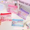 Bolsa de grade mini Xiaodiao Zai, estilosa e compacta, organizador de papelaria leve para estudantes, bolsa de armazenamento multifuncional