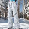 Calça de Caminhada Feminina de Inverno Resistente ao Frio com Forro de Fleece Repelente à Água Três em Um Calça de Esqui Grossa e Quente