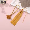 Colgante de borla bicolor estilo étnico estilo chino colgante Hanfu adorno colgante accesorios para ropa adornos empaque caja de regalo al por mayor