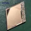 Lentes de Vidrio Mosaico, Espejos Bordados de Forma Irregular, Espejos Esmerilados, Piezas de Vidrio Triangulares, Espejos Autoadhesivos de Una Sola Pieza