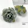 Flor Artificial Flor Rosa com Borda Queimada Cabeça de Flor Pacote de Materiais para Headdress Retro DIY Guirlanda para Fazer Decoração de Parede de Flores de Casamento Arranjo de Flores