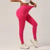 Pantalones de Yoga Deportivos para Correr Fitness Cortos de Cintura Alta Ajustados en V Color Sólido Estilo Europeo y Americano
