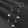 Europa y los Estados Unidos transfronterizos nuevo collar de damas lentejuelas estrellas mariposa collar viento fresco amor romántico cadena cadena de clavícula