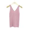 Camisola de Punto de Seda de Morera y Lana con Cuello en V para Mujer, Nuevo Estilo de Verano, Alta Elasticidad, Top Interior de Corte Ajustado
