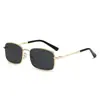 Gafas de Sol de Alta Gama para Hombre 2026, Gafas de Sol Retro con Montura Metálica Pequeña, Gafas de Sol Anti-UV para Conducir