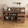 Buffet minimalista moderno para uso doméstico, adequado para apartamentos pequenos, salas de estar e halls de entrada; Armário de jantar e armário de chá estilo nórdico