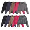 Sudadera con capucha corta casual nueva de otoño e invierno estilo europeo y americano para mujer, lavada, vieja, retro, sexy, top transfronterizo de 400g