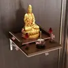 Soporte de nicho para Buda de pared para sala de estar, posición espiritual de pared, soporte de adoración, escritorio, posición de Dios de pared, para quemar incienso, exhibición de Guanyin